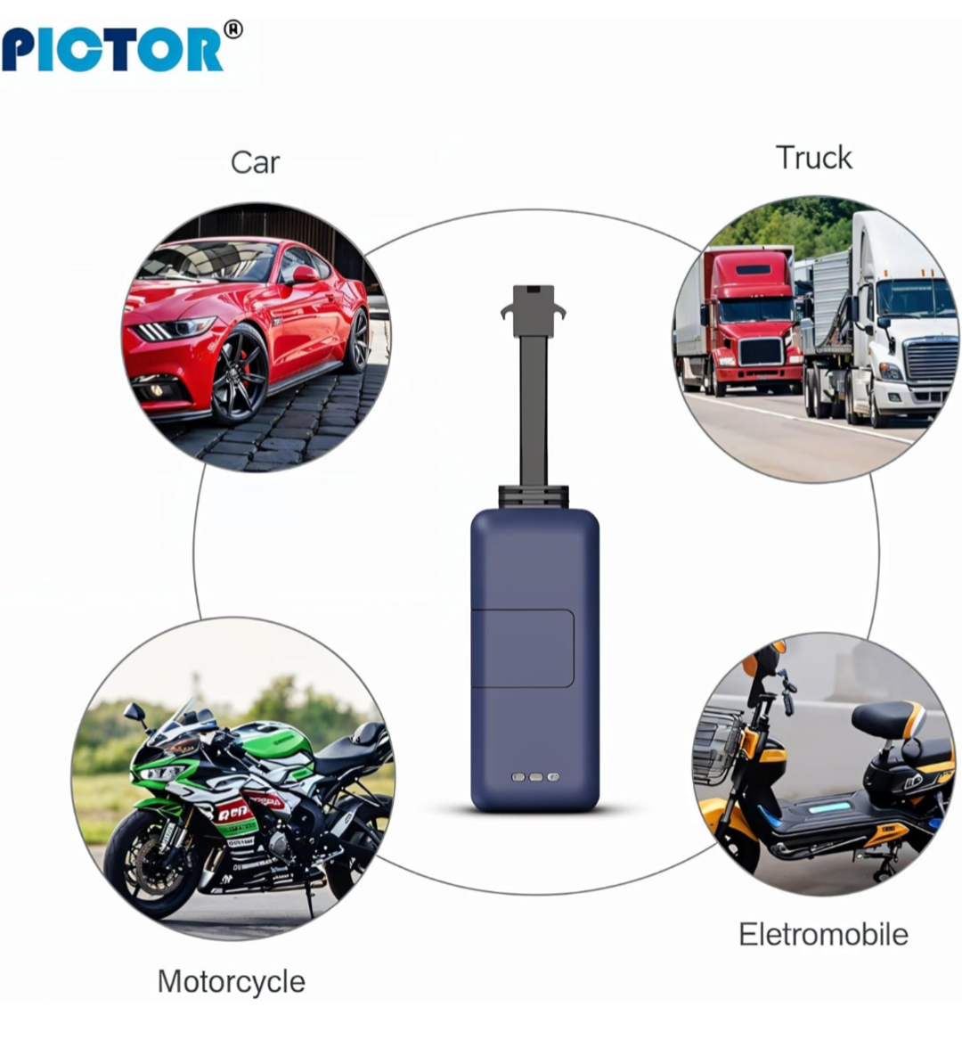 PT06 Smart GPS Tracker for Bike, Car & Commercial Vehicles Real-Time Tracking | Theft Protection | SIM Included