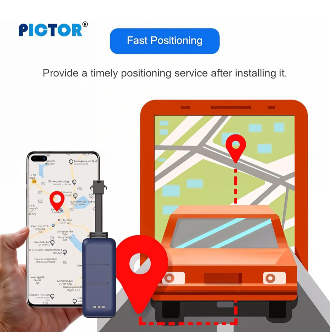 PT06 Smart GPS Tracker for Bike, Car & Commercial Vehicles Real-Time Tracking | Theft Protection | SIM Included