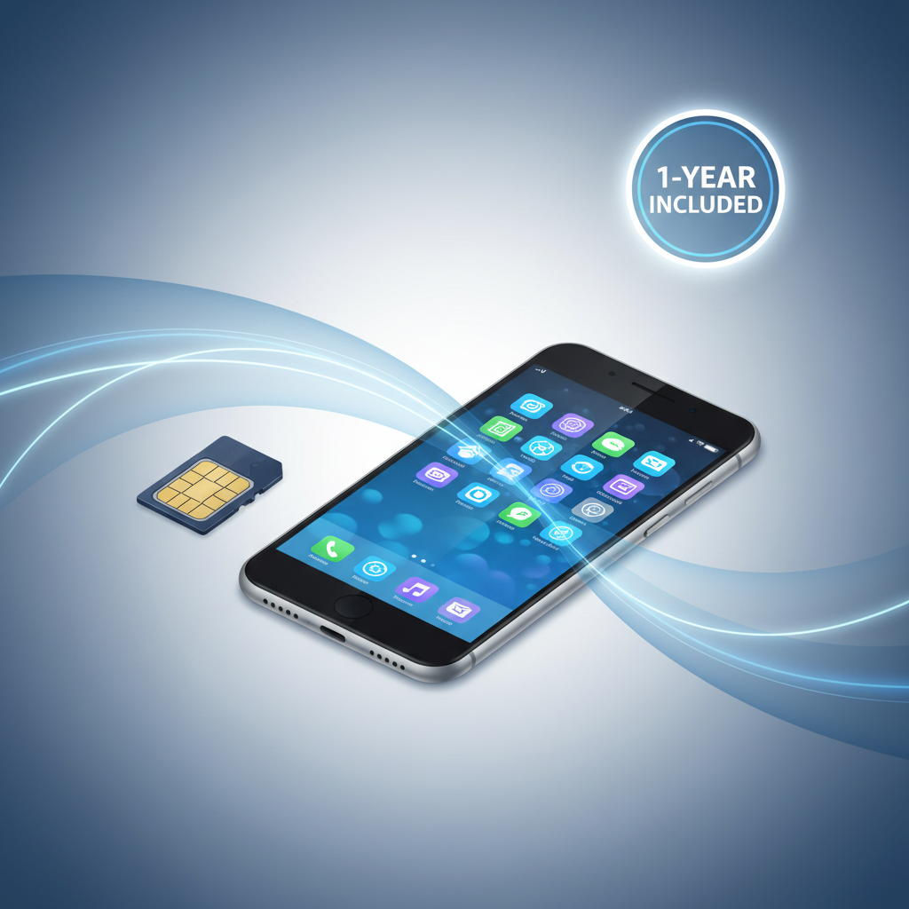 SIM & App Included (Ready to use with 1-year SIM & software
)